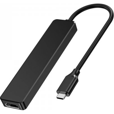 Концентратор Choetech HUB-M80-BK, USB Type-C 5-в-1 - фото №1 Концентратор Choetech HUB-M80-BK, USB Type-C 5-в-1 - купить в интернет-магазине Анклав